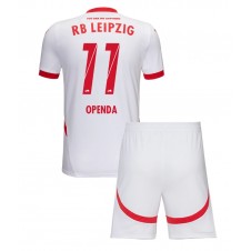 RB Leipzig Lois Openda #11 Hjemmedraktsett Barn 2024-25 Kortermet (+ korte bukser)